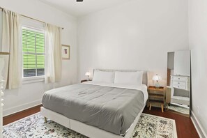 1 bedroom, iron/ironing board, travel crib, WiFi