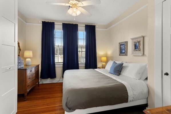 2 bedrooms, iron/ironing board, travel cot, WiFi