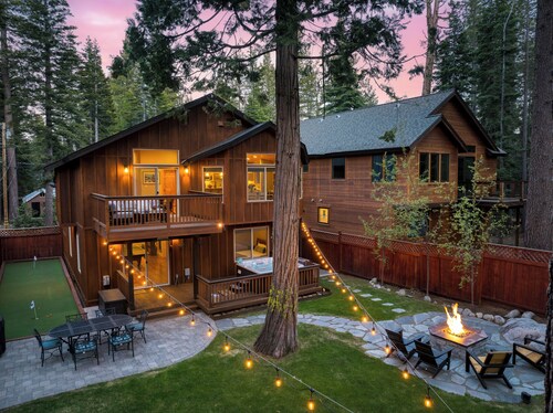 Hot Tub, Game Room, Fire Pit & Putting Green | Washoe Chalet by AvantStay