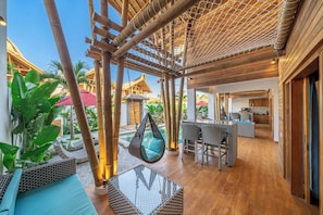 Villa, 4 Bedrooms, Private Pool | Living area