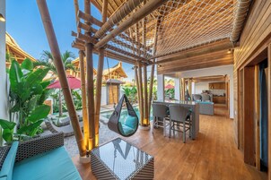 Villa, 4 Bedrooms, Private Pool | Living area | 42-inch Smart TV with digital channels