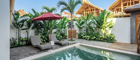 Villa, 4 Bedrooms, Private Pool | Living area | 42-inch Smart TV with digital channels