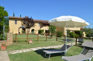 Apartment, 2 Bedrooms, Smoking, Patio | Property grounds - Large Apartment With Shared Swimming Pool in Crete Senesi (Asciano)