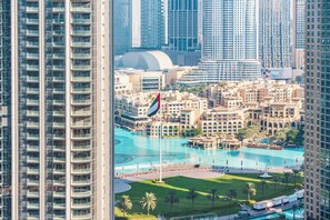 Deluxe Apartment, Balcony | Balcony view - Stayis-1BR Stunning View of Burj khalifa (Dubai)