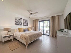 Apartamento superluxo, 3 quartos, vista parcial para o oceano | Cofres nos quartos, individualmente decorados