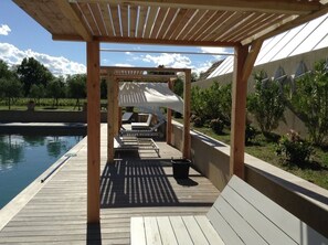 Piscine extérieure, piscine chauffée