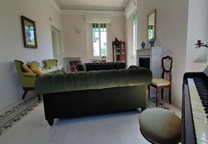 Fireplace, ping pong