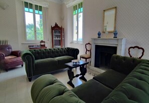 Fireplace, ping pong