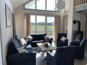 Fernseher, Kamin