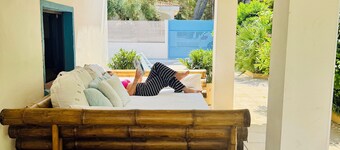 Luxury beach house with pool  3 bedrooms 3 bathrooms, Barbeceau,2min walk to sea