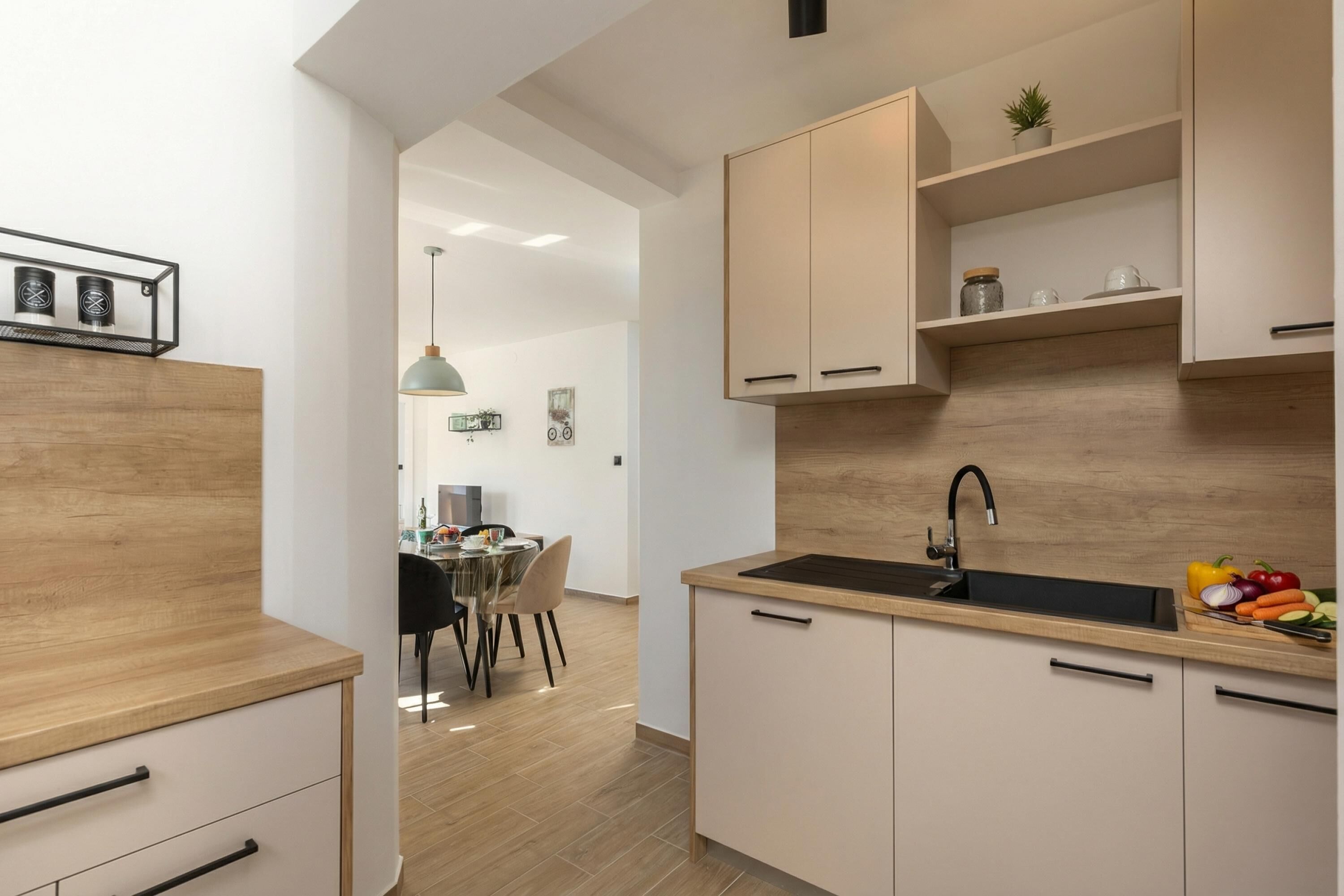 家庭公寓, 1 間臥室, 露台, 向海 (Betty Sea View Apartment with Balcony) | 私人廚房