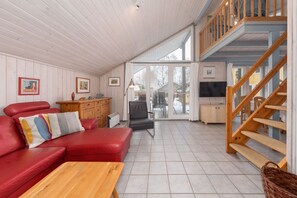 Televisión, chimenea