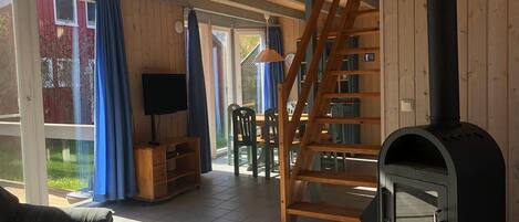 Televisor i llar de foc