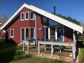 Outdoor dining - Wildgans 178 - Klassisches Skandinavisches Ferienhaus für bis zu 6 Personen (Mirow)