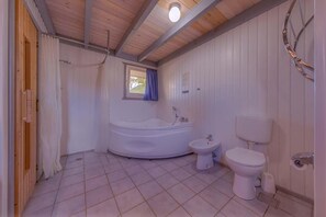 Dusche, Haartrockner, Bidet