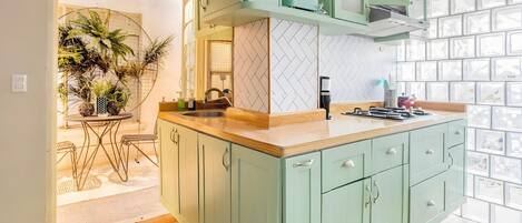 豪華公寓, 1 張加大雙人床 | 私人廚房 | 電冰箱、微波爐、爐台、洗碗機