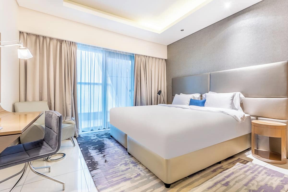 Apartamento grand | 2 quartos, escrivaninha, Wi-Fi de cortesia, roupa de cama
