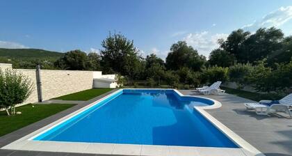 Villa with a pool beside the river Buna