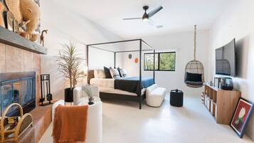 Desk, iron/ironing board, travel crib, free WiFi