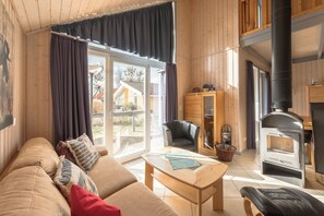 Televisie en een open haard