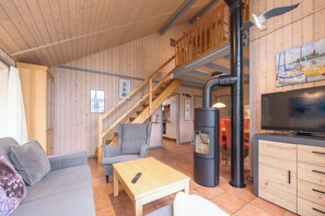 Télévision, cheminée