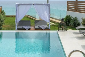 Outdoor pool - Astarte Villas - Casa Del Mare Beach Villa with Pool  (RRQ6+J86 Alykes, Greece)