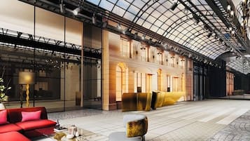 Coin salon dans le hall