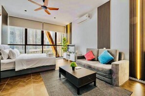 Signature Suite, 1 King Bed with Sofa bed | 1 bedroom, Egyptian cotton sheets, premium bedding, down comforters - Scarletz Suites Klcc Bukit Bintang by lulu (Kuala Lumpur)