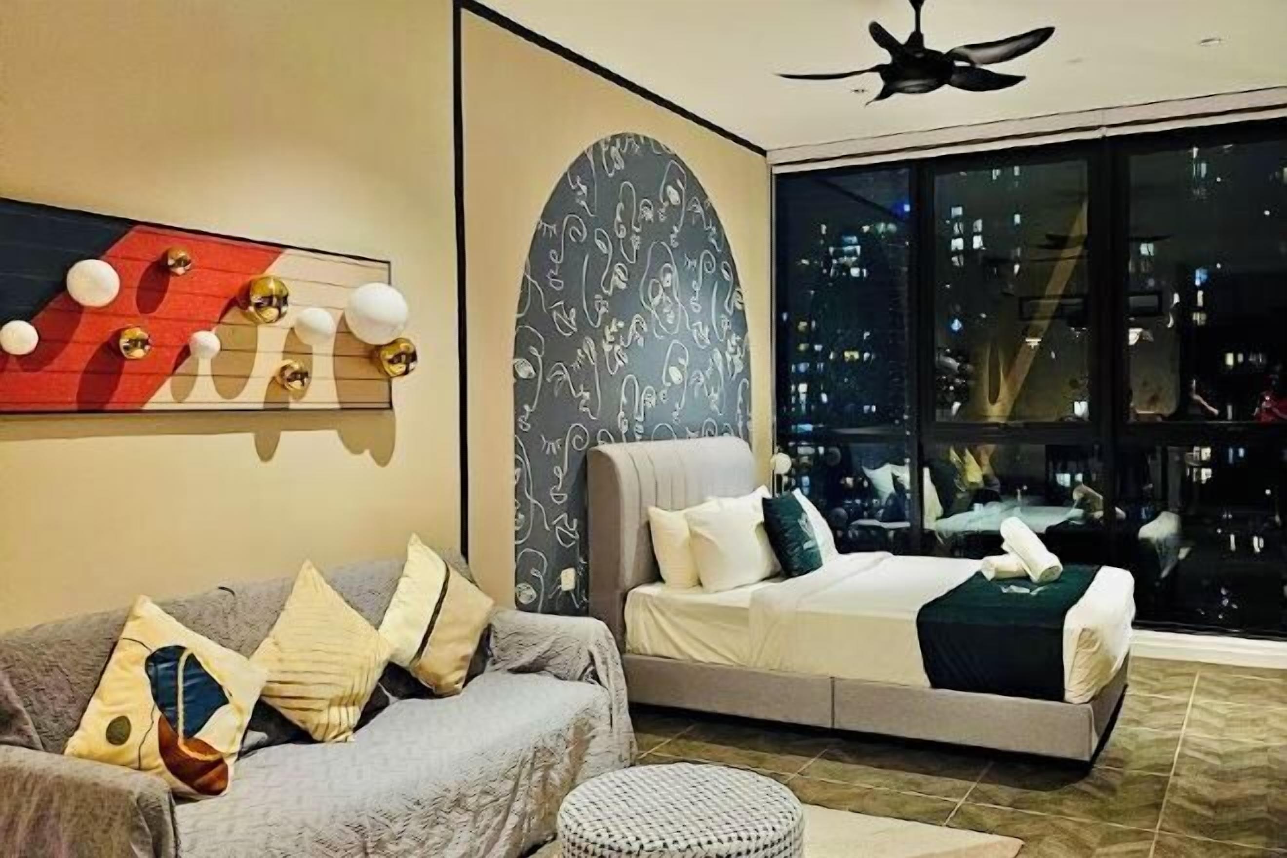 1 Schlafzimmer, Bettwäsche aus ägyptischer Baumwolle