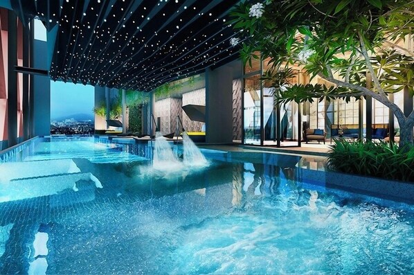 Indoor pool, 2 outdoor pools, open 6:00 AM to 11:00 PM, free cabanas - Scarletz Suites Klcc Bukit Bintang by lulu (Kuala Lumpur)
