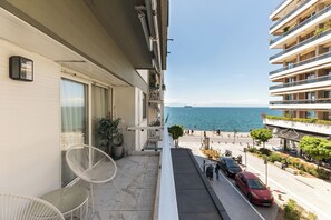 Departamento, balcón, vista al mar | Vista del balcón