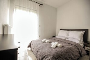 奢華公寓,  山景 | 2 間臥室、埃及棉床單、高級寢具、羽絨被