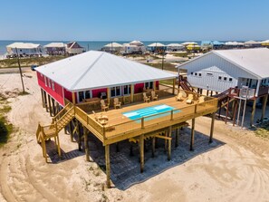 Exterior - Wine N' Sea - 2704 Bienville 5 Bedroom Home by RedAwning (Dauphin Island)