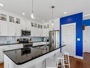 Fully Equipped Kitchen with Stainless Steel Appliances - Shore Sounds Fun | Beach Views + Pet Friendly! (Surf City)
