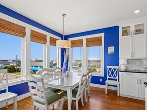 Dining Area - Seating for 8 - Shore Sounds Fun | Beach Views + Pet Friendly! (Surf City)