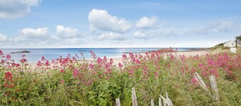 Sea view direct beach access 4 adults and 3 children