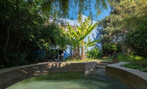 Piscine extérieure, piscine chauffée