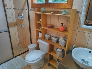 Haartrockner, Handtücher, Seife, Shampoo
