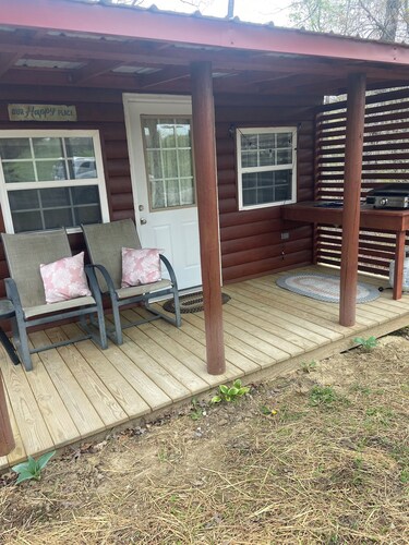 Glamping Cabin camping at muddy Pond Campground