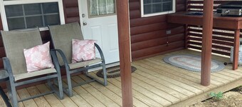 Glamping Cabin camping at muddy Pond Campground