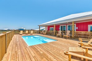 A heated pool