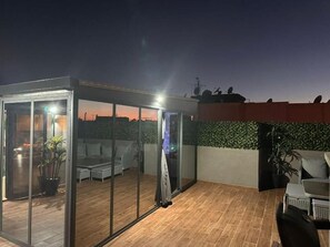 Outdoor dining - Appartement Luxueux au Rooftop à Guéliz (Gueliz)