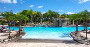 Indoor pool, outdoor pool, pool umbrellas, pool loungers - Home Away from Home (Kissimmee)