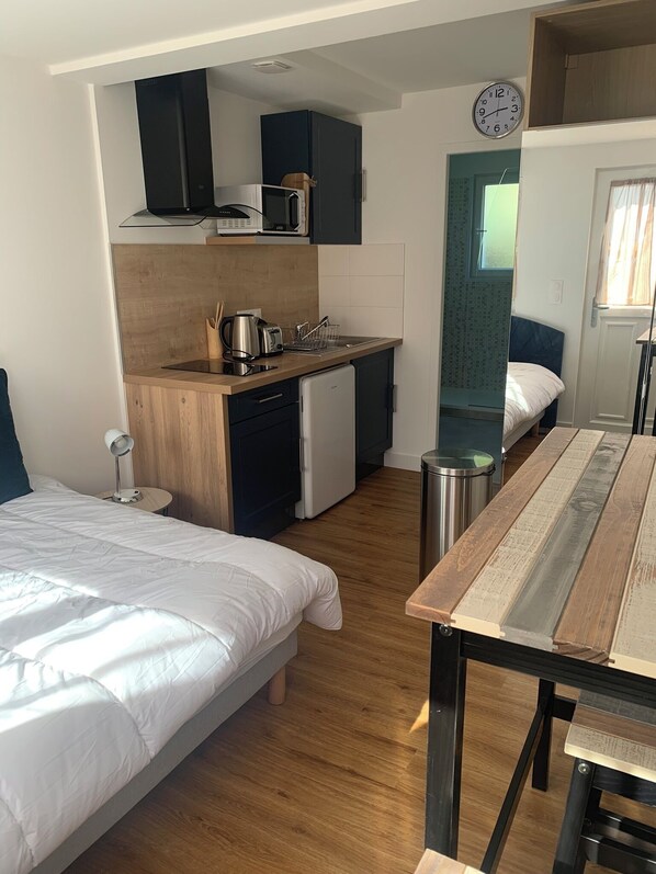 1 bedroom, iron/ironing board, free WiFi, bed sheets - Studio la Voie Verte Wifi + TV (Lorient)