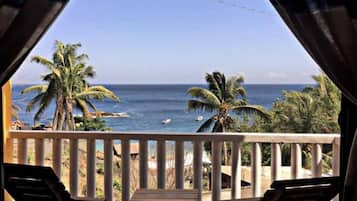 Classic Twin Room, Balcony, Beach View | Terrace/patio