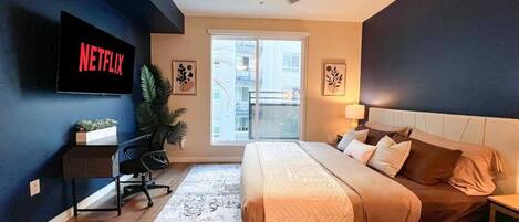 1 間睡房、書桌、熨斗/熨衫板、免費 Wi-Fi