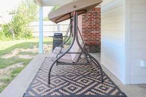 Terrace/patio - Spacious TX Oasis – Game Room, PS5, Xbox, & BBQ (Fort Worth)