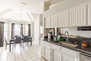 Fridge, microwave, oven, stovetop - Spacious TX Oasis – Game Room, PS5, Xbox, & BBQ (Fort Worth)