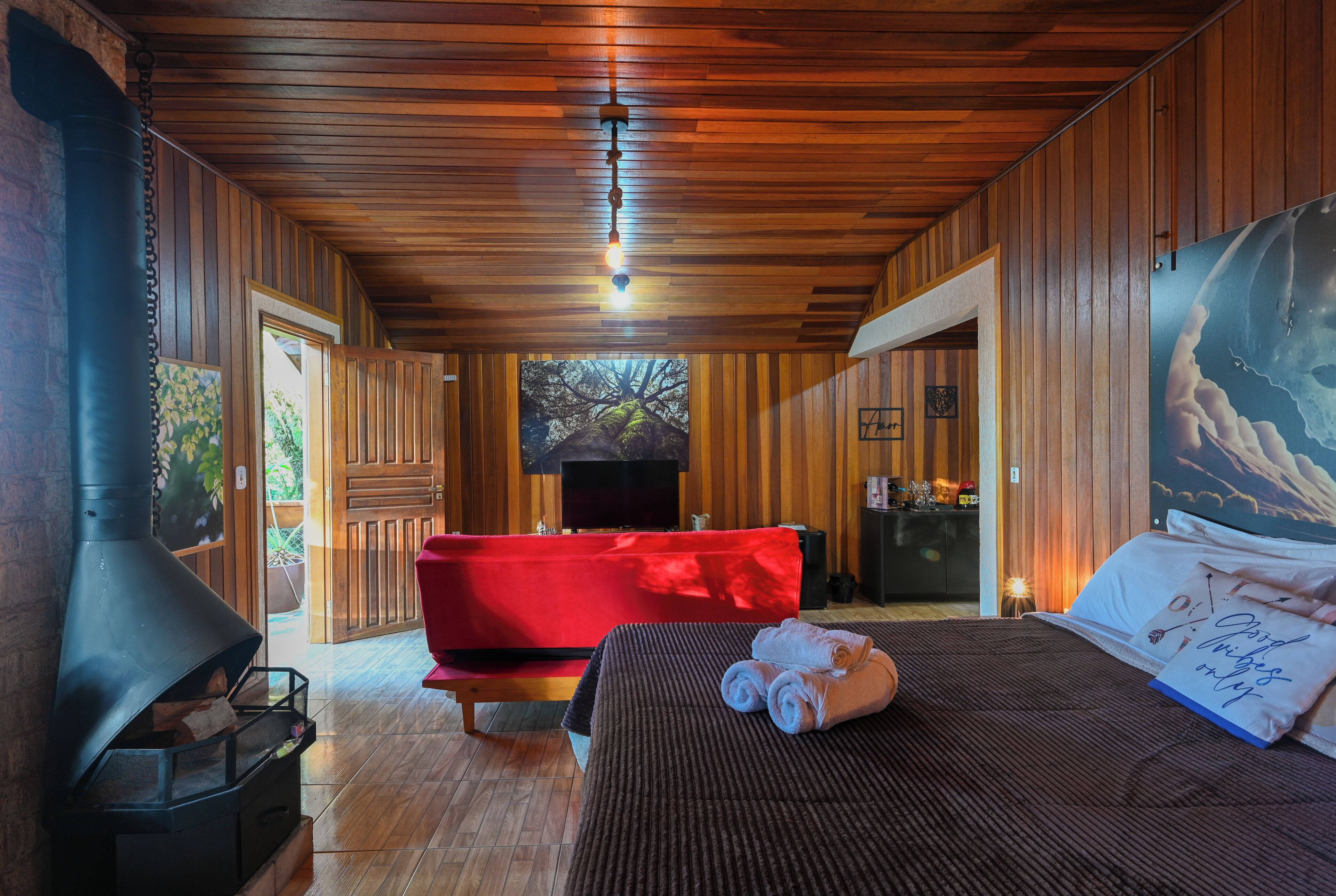 Premier-Chalet, 1 Schlafzimmer, Balkon, Bergblick