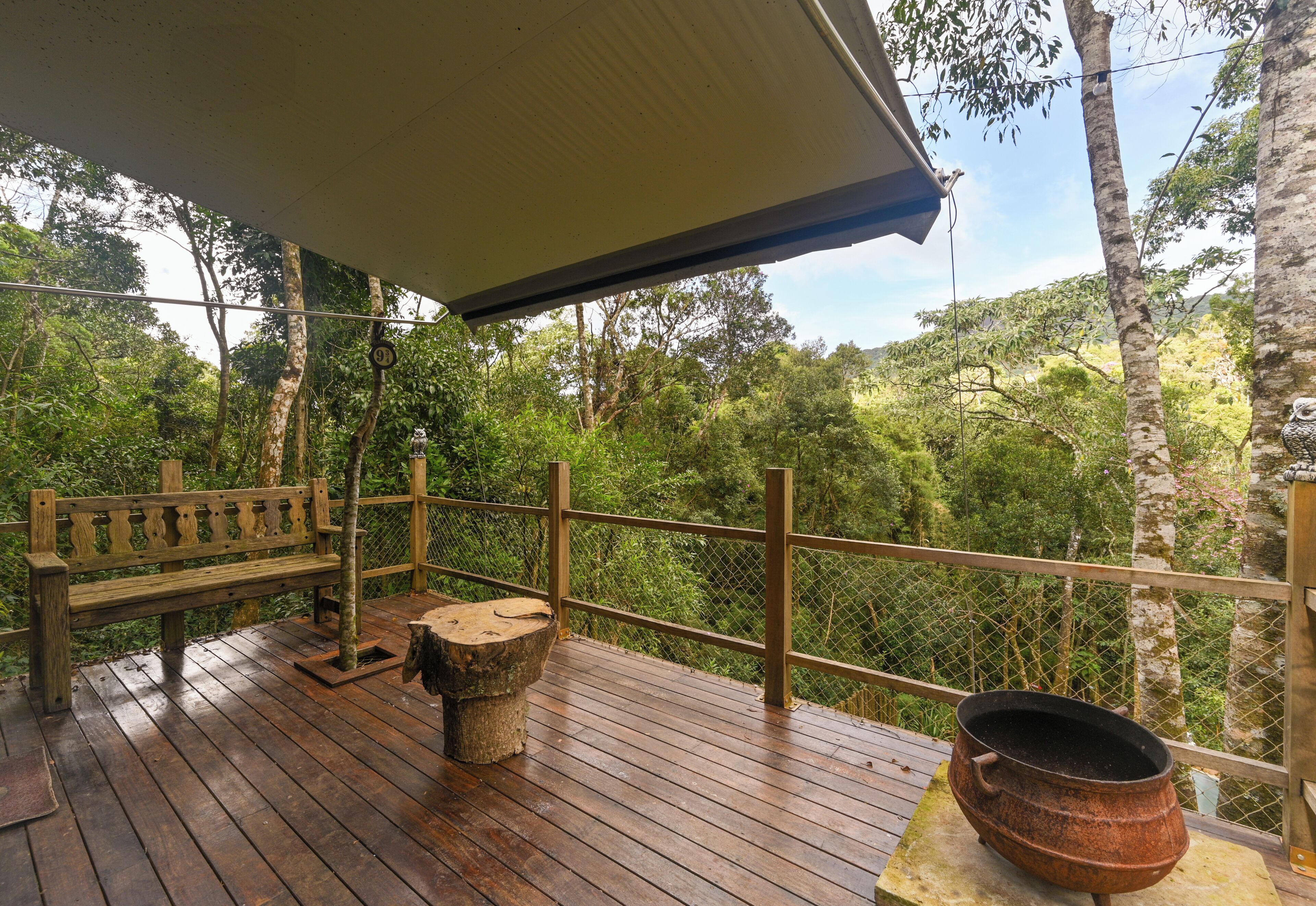 尊尚雙人房, 1 間臥室, 露台, 山景 | 夏威夷式陽台